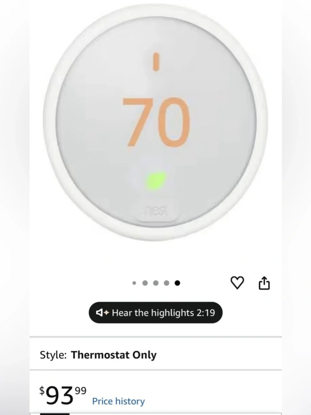 Google Nest Thermostat